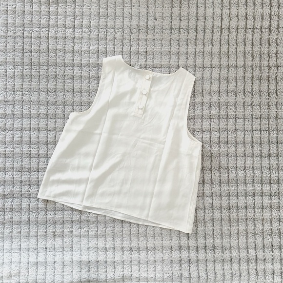 J. Crew White Tank Top NWT - Picture 3 of 4